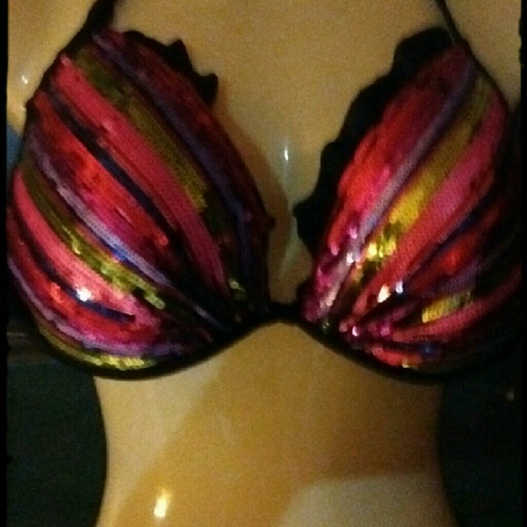 Sequin bikini top Victoria Secret