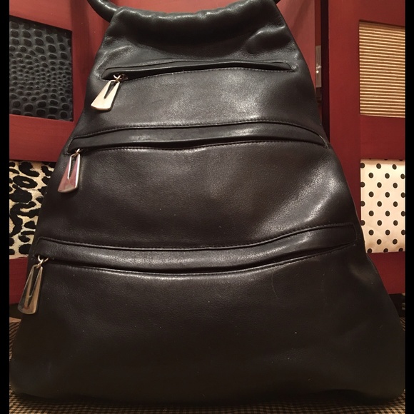 Leather Pyramid Bag NWOT
