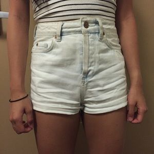 TOPSHOP Motto High Waisted Shorts