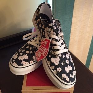 Brand New Floral Vans, size 7.5