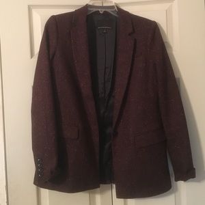 Speckled Burgundy Blazer