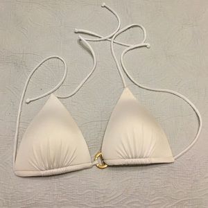 Victoria's secret white bikini top