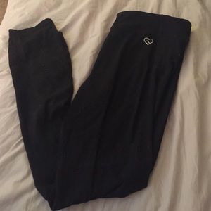 Black long leggings XL
