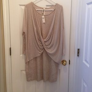 NWT Anthropologie dress with attached wrap sweater