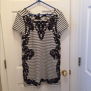 Black and white anthropologie dress