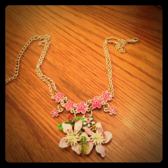Hand painted vintage necklace - Picture 1 of 1