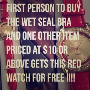 Red Manhattan watch free giveaway