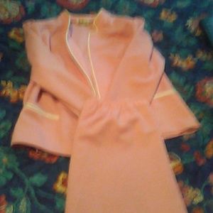 Rose colored skirt set