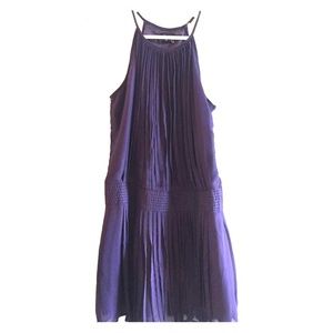 Like new! Boho chic grape color fringe dress