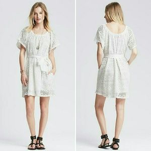 Banana Republic White Lace Dress NWT