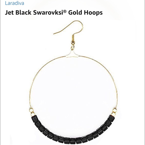 Day to night Swarovski Hoops - Picture 1 of 4