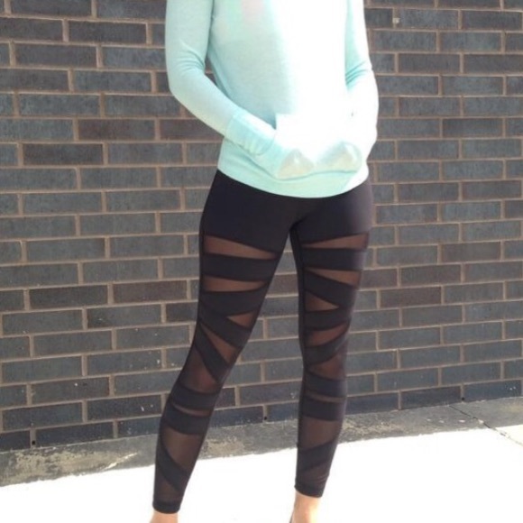 Lululemon High Times mesh leggings