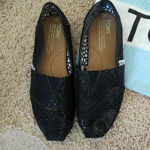 Toms black sparkle