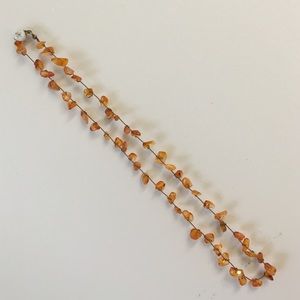Orange crystal necklace