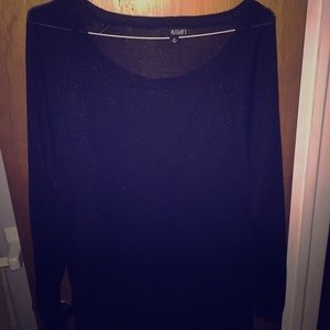 Black lightweight sweater blouse