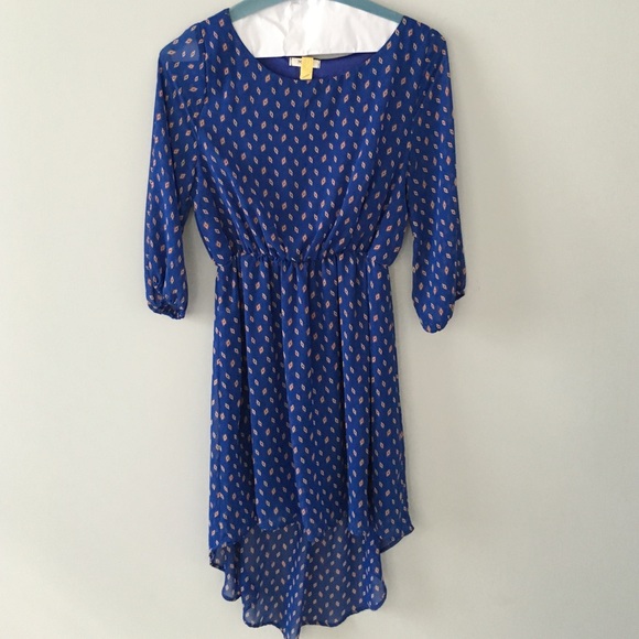 Blue silk dress like new