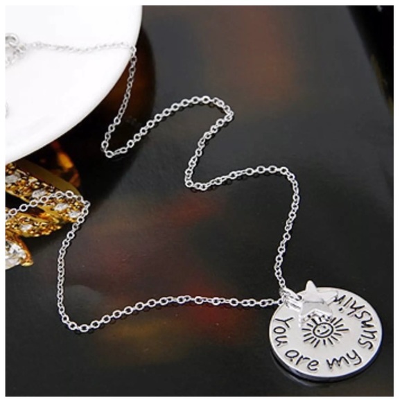 You Are My Sunshine Medallion Necklace - Picture 2 of 2