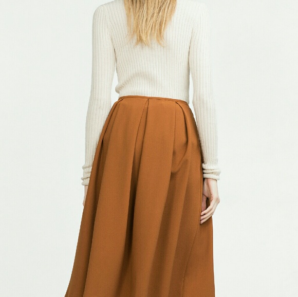 Zara pleat midi skirt (3057) - Picture 2 of 4