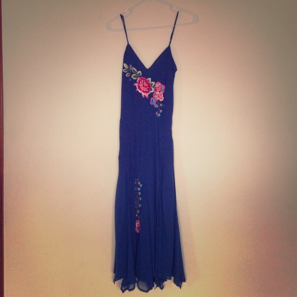 Beautiful blue flower dress