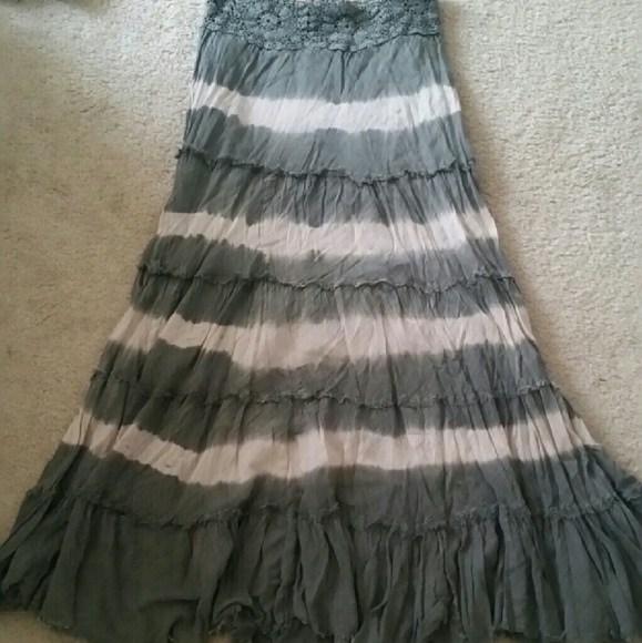 Boho maxi skirt