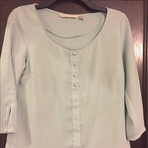 Power blue blouse XS