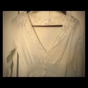 Short, vintage looking WHBM Sweater