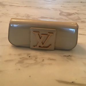 Cream Leather Louis Viitton Clutch