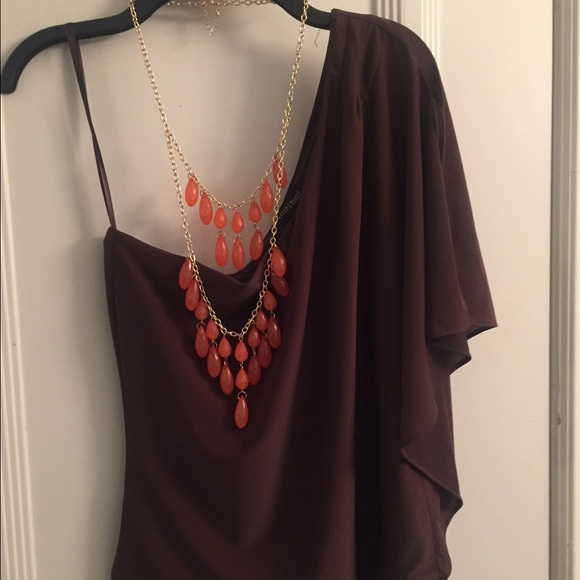 White House/Black Market Draped Sleeve Top! NWT!