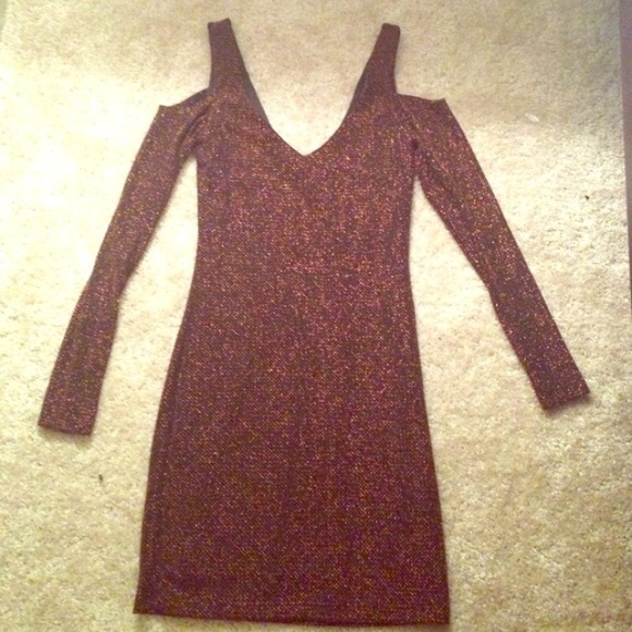 ❌SOLD❌Metallic Long Sleeve Bodycon