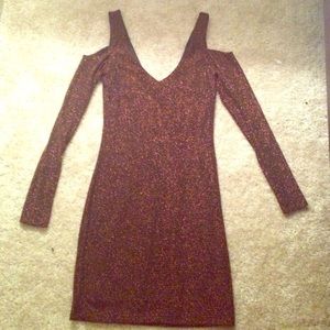 ❌SOLD❌Metallic Long Sleeve Bodycon