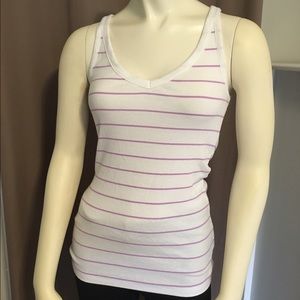GAP Purple Striped Tank