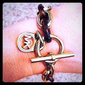 Michael Kors tortoise chain bracelet