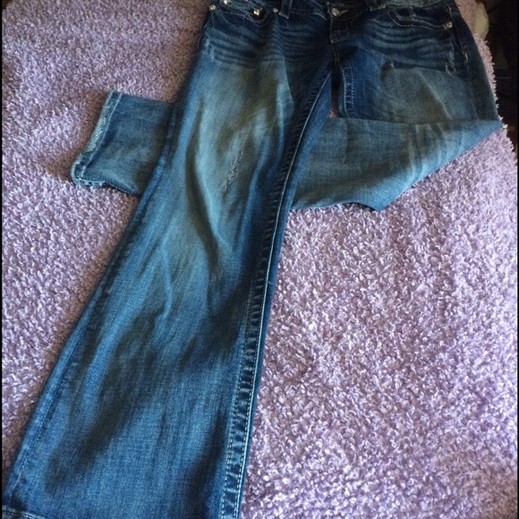 Sold! Miss Me Bootcut Jeans with Beaded Pockets - Picture 4 of 4