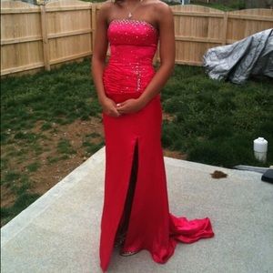 Beautiful hot pink formal dress