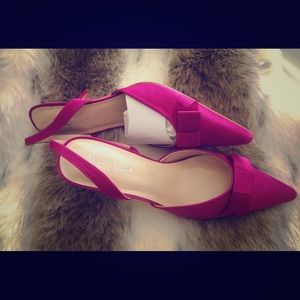 Dressy fuchsia slingback by Midnight Velvet*