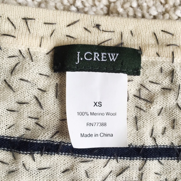 ❌SOLD❌ J. Crew Merino Confetti Stripe Sweater - Picture 4 of 4