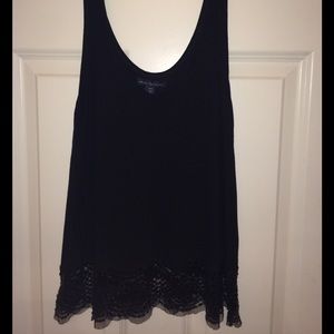 American Eagle sequin lace tank