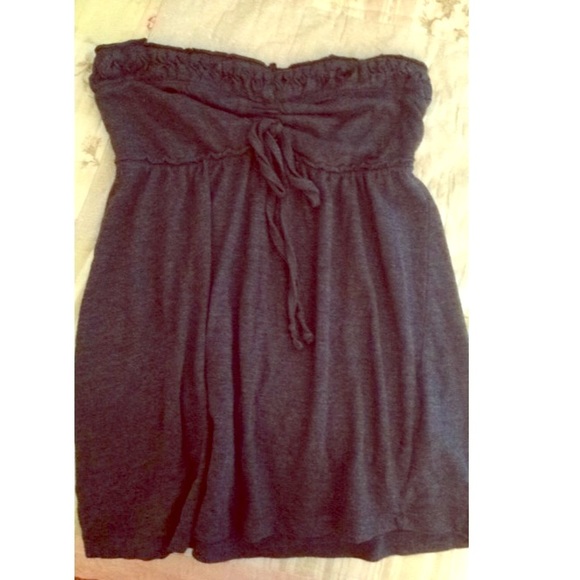 Blue Strapless Shirt