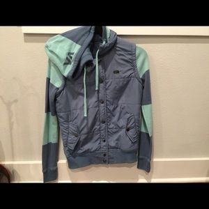 Button up jacket hoodie