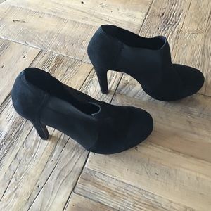 Black suede