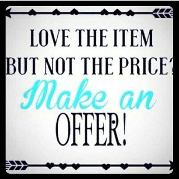 Make me an offer I'm happy to negotiate!! ☺😊