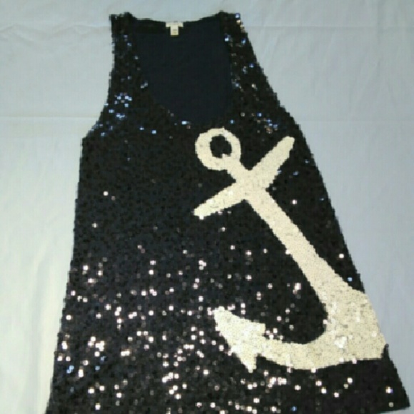 J. Crew Sequined Nautical Tank - Picture 3 of 4