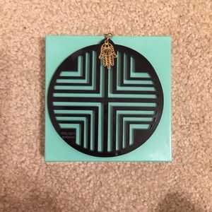 Melody Ehsani Acrylic Hamsa Earrings