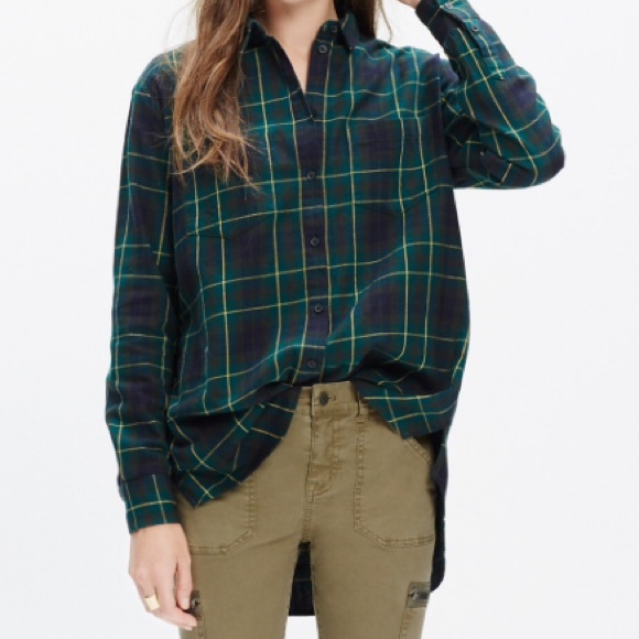 Madewell Oversized Flannel Boyshirt
