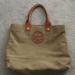 Tory Burch Khaki Tote