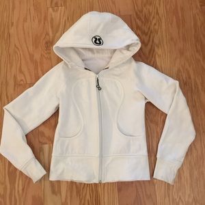 White lululemon scuba jacket
