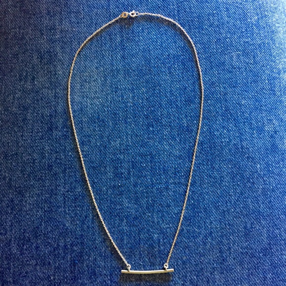 Sterling Silver Bar Necklace