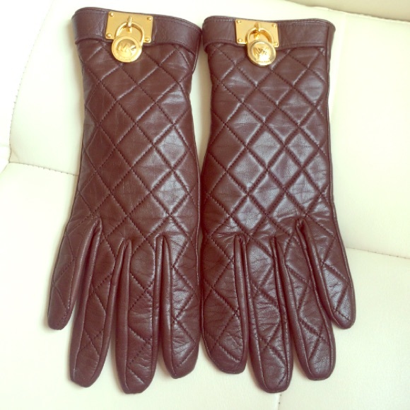 Michael Kors Leather Gloves