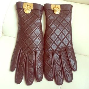 Michael Kors Leather Gloves