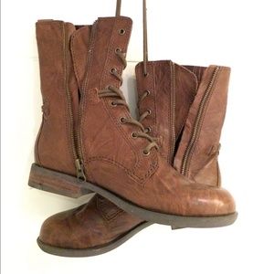 Seychelles brown combat boots size 8